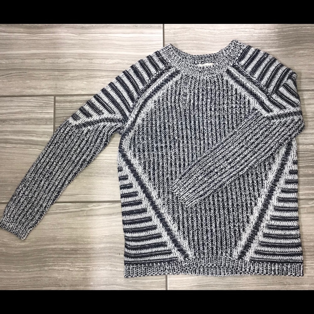 Navy & White Sweater